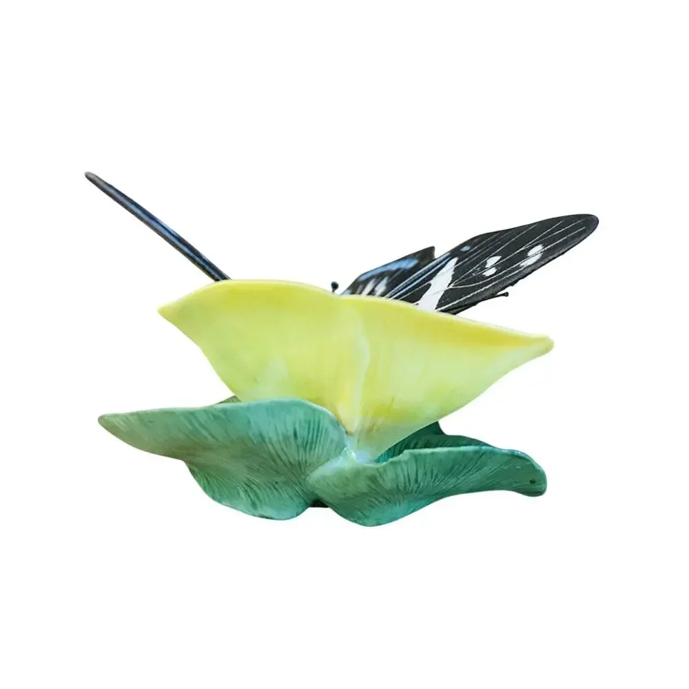 Vintage 1985 Franklin Mint Mangrove Skipper Butterfly Water Poppy Porcelain